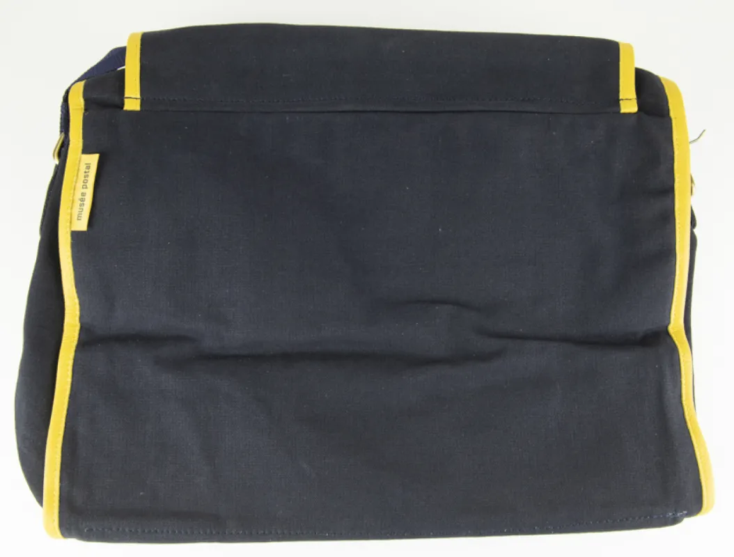 Vue 2 – Grande besace jaune bleue 
