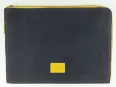 Vue 1 – Porte-documents bleu et jaune 